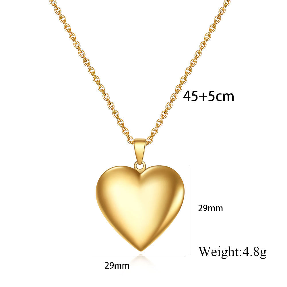 Damen Halskette mit herzförmigem Anhänger aus hochwertigem Edelstahl Shop Nory
