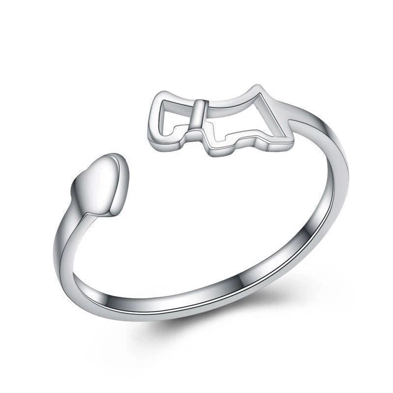 Damen Offener Ring mit elegantem Schleifenmotiv Shop Nory