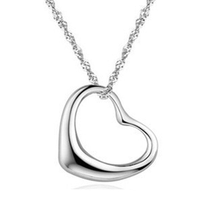 Damen Herzanhänger-Halskette aus hochwertigem Edelstahl mit elegantem Design Shop Nory