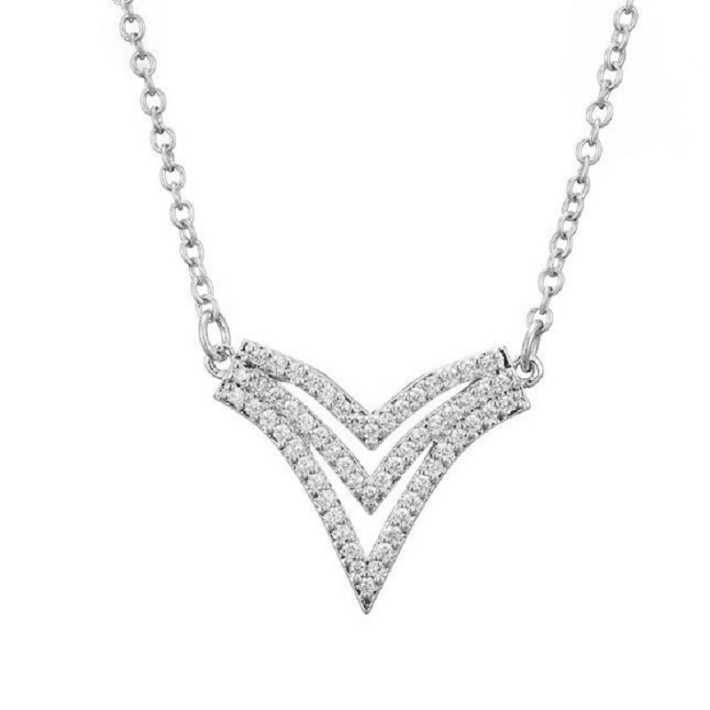 Damen elegante und funkelnde Halskette Shop Nory