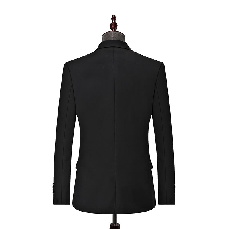 Herren schmal geschnittenes Abend-Sakko mit mattierter Reverskante, Ein-Knopf-Verschluss und atmungsaktivem Innenfutter Shop Nory
