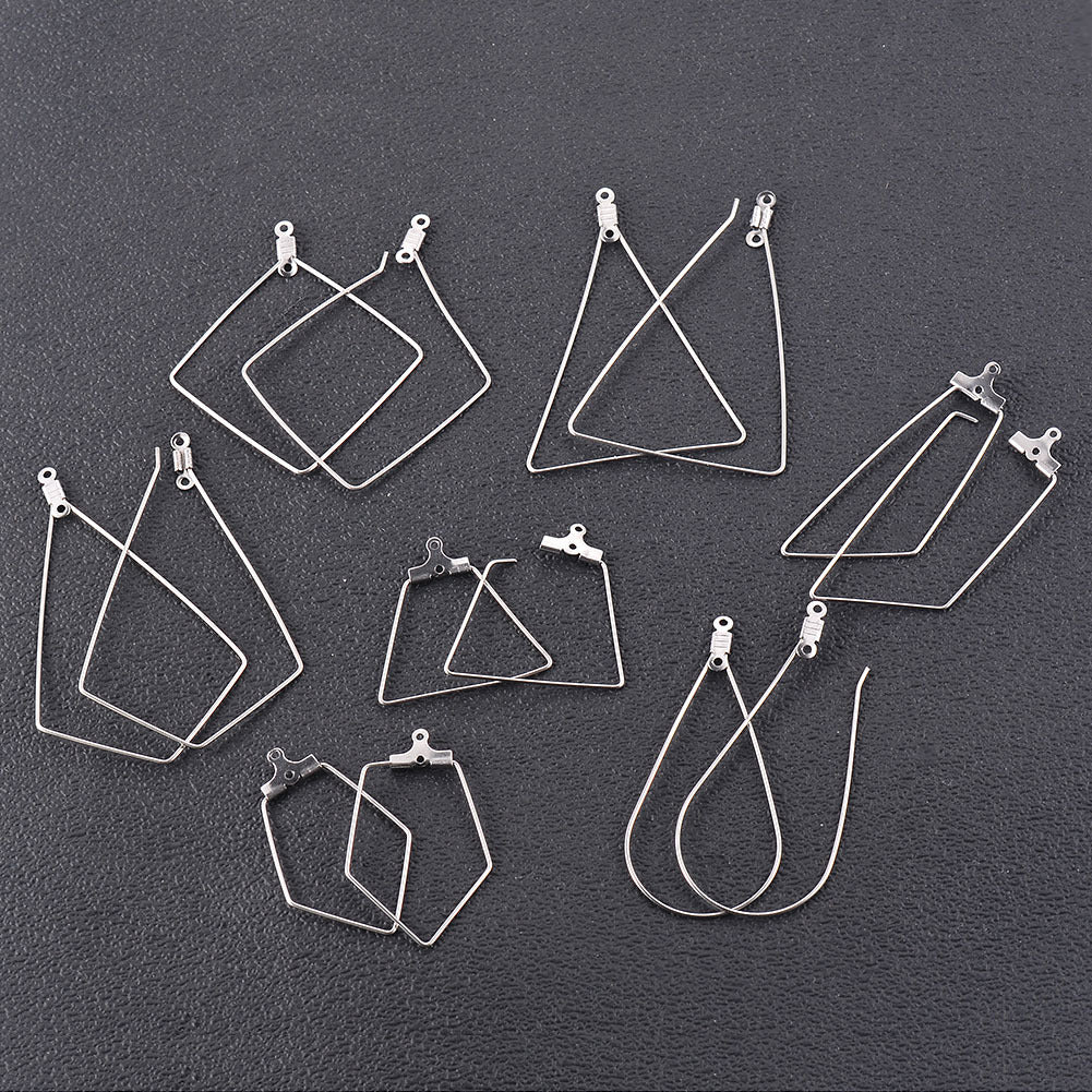 Damen großflächige Ohrhänger aus hochwertigem Metall Shop Nory