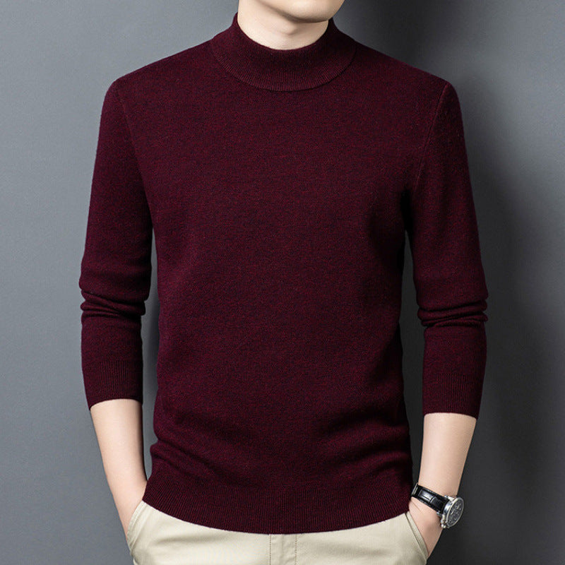 Feingestrickter Pullover mit Stehkragen