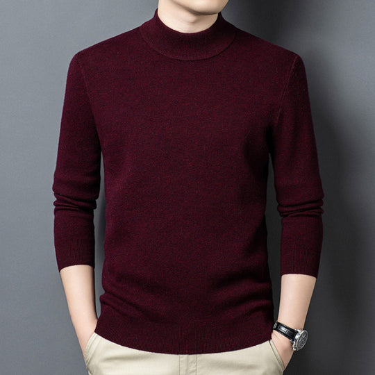 Feingestrickter Pullover mit Stehkragen