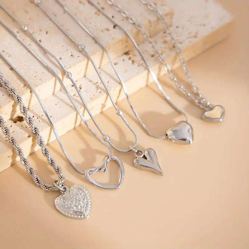 Halskettenset Mit Herzanhänger | Shop Nory