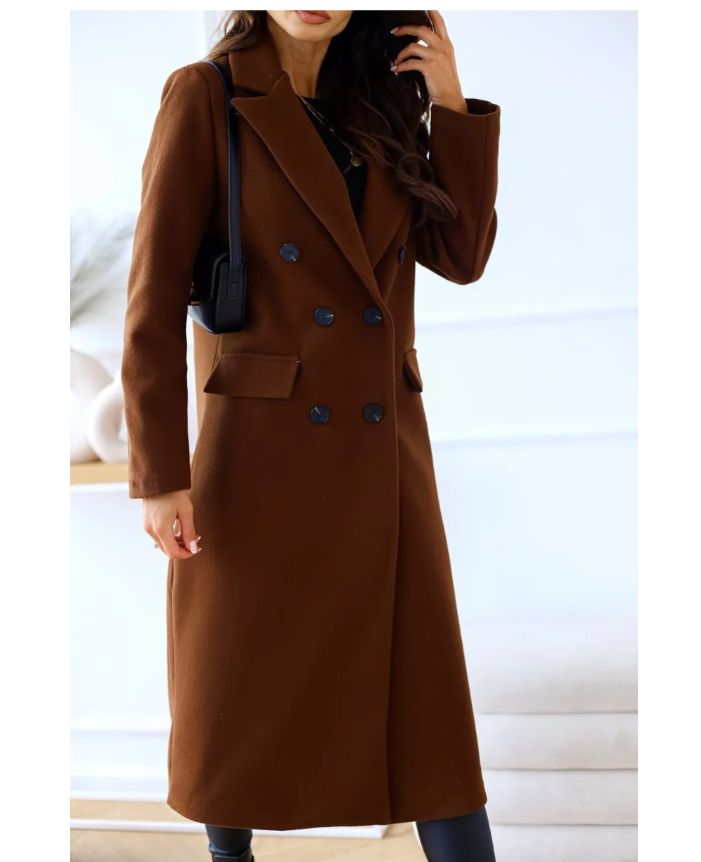 Lange Elegante Taillierte Trenchcoat Für Damen | Perfekt Für Herbst Und Winter
