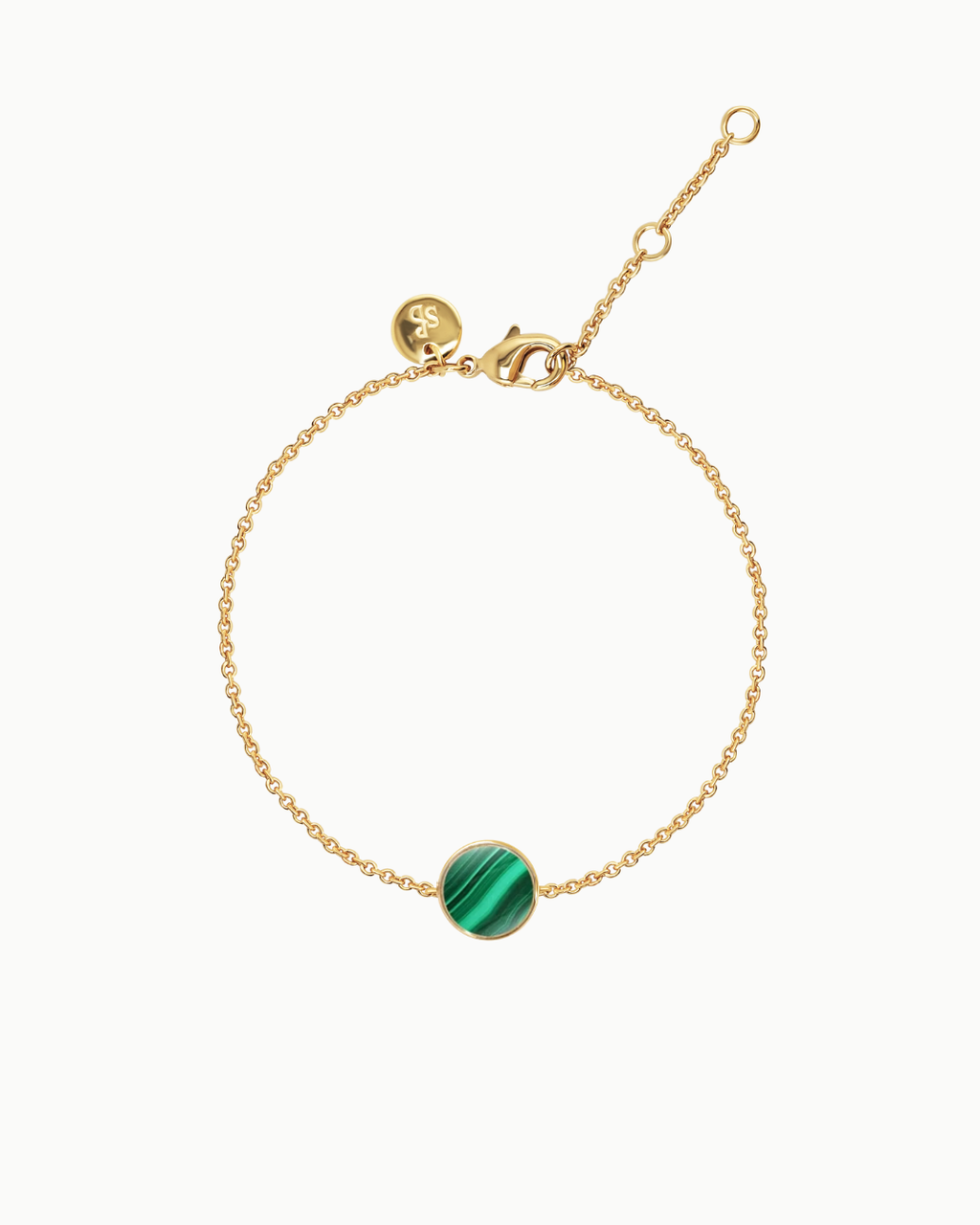 Stone Magic Coin Evergreen Gold Charm Bracelet | Shop Nory