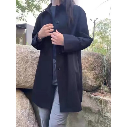 Stylischer Einreihiger Kurzer Trenchcoat für Damen