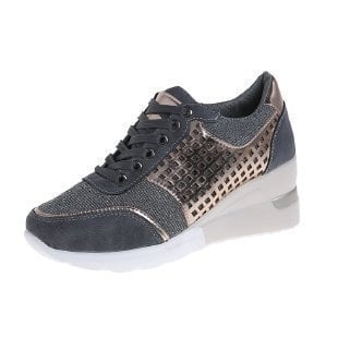 Orthopädische Sneakers mit hohen Absatz und Keilabsatz