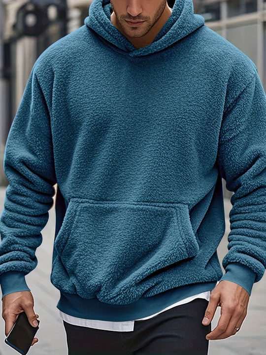 Weiche Fleece-hoodie Polyester Komfort und Stil