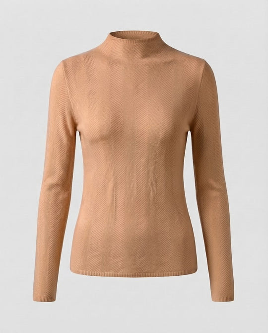 Damen Feiner Minimalistischer Stehkragenpullover aus anschmiegsamem Feinstrick Shop Nory