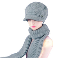 Grey Hat Scarf