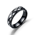 Herren Ring mit modernem rautenförmigen Design und hochwertiger Edelstahl-Oberfläche Shop Nory