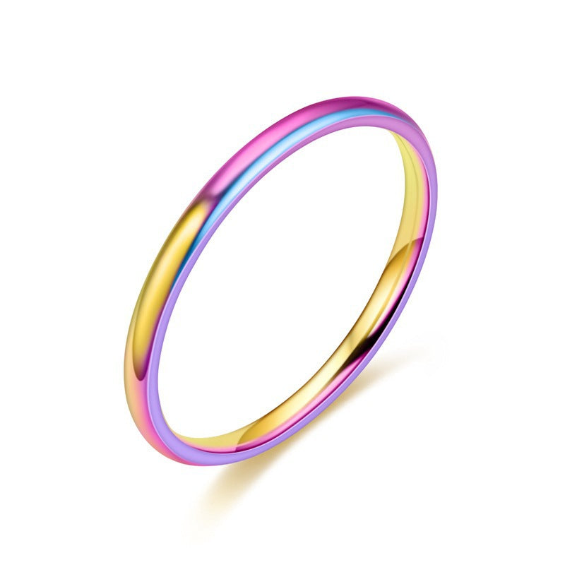 Damen Modischer Ring mit schimmerndem Farbverlauf Shop Nory