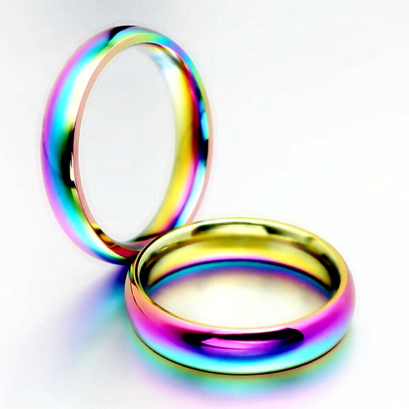 Damen Modischer Ring mit schimmerndem Farbverlauf Shop Nory