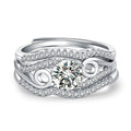 Damen Zarter Verlobungsring mit filigranem Design und funkelndem Zirkonia Shop Nory