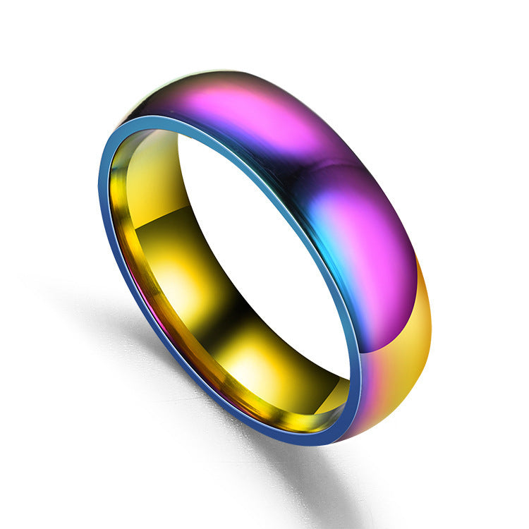 Damen Modischer Ring mit schimmerndem Farbverlauf Shop Nory