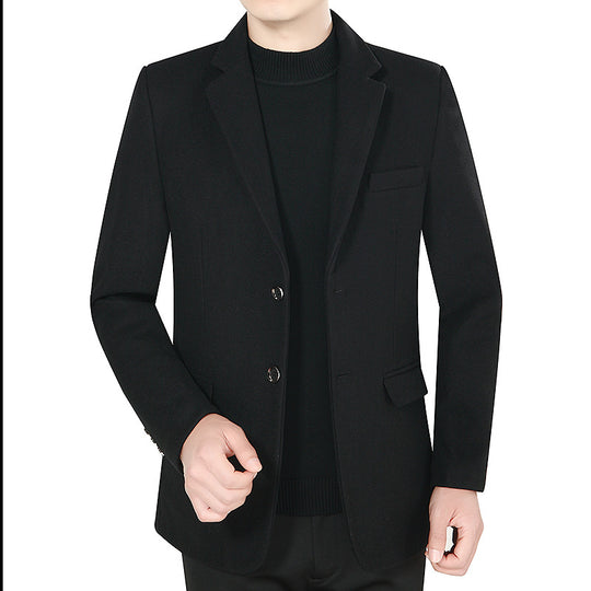 Herren Elegantes Wollmix-Sakko mit Slim Fit und Reverskragen Shop Nory