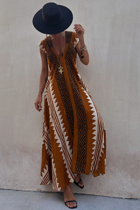 Trendiges, aztekisch inspiriertes LShopnoryerkleid für Damen
