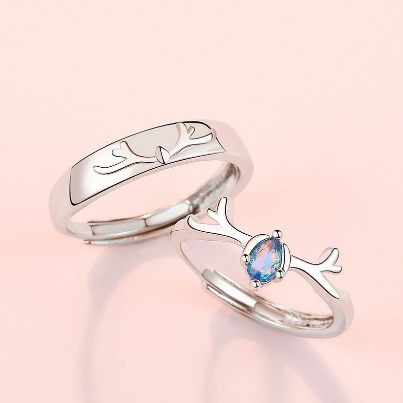 Damen filigraner Ring mit kunstvollem Ast-Design und funkelndem Stein Shop Nory