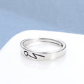 Damen modischer und minimalistischer Ring mit eleganter Signaturgravur Shop Nory