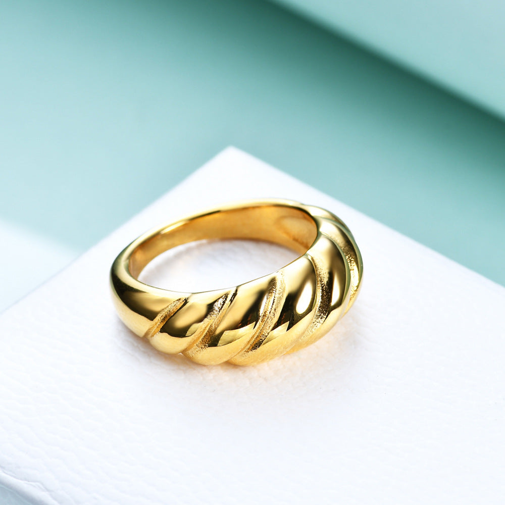 Damen Ring mit elegantem, geschwungenem Design Shop Nory