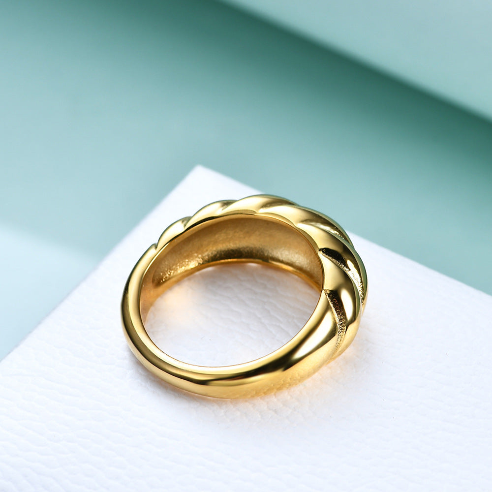 Damen Ring mit elegantem, geschwungenem Design Shop Nory