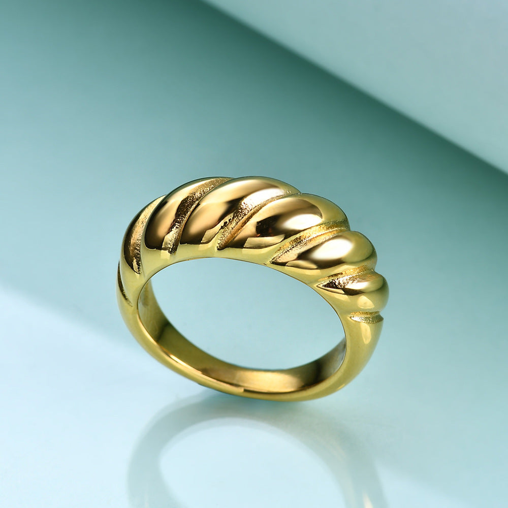 Damen Ring mit elegantem, geschwungenem Design Shop Nory
