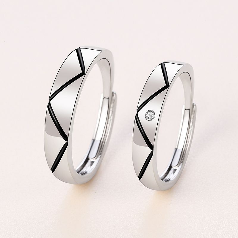Damen Offener Ring mit modernem Wellen-Design Shop Nory