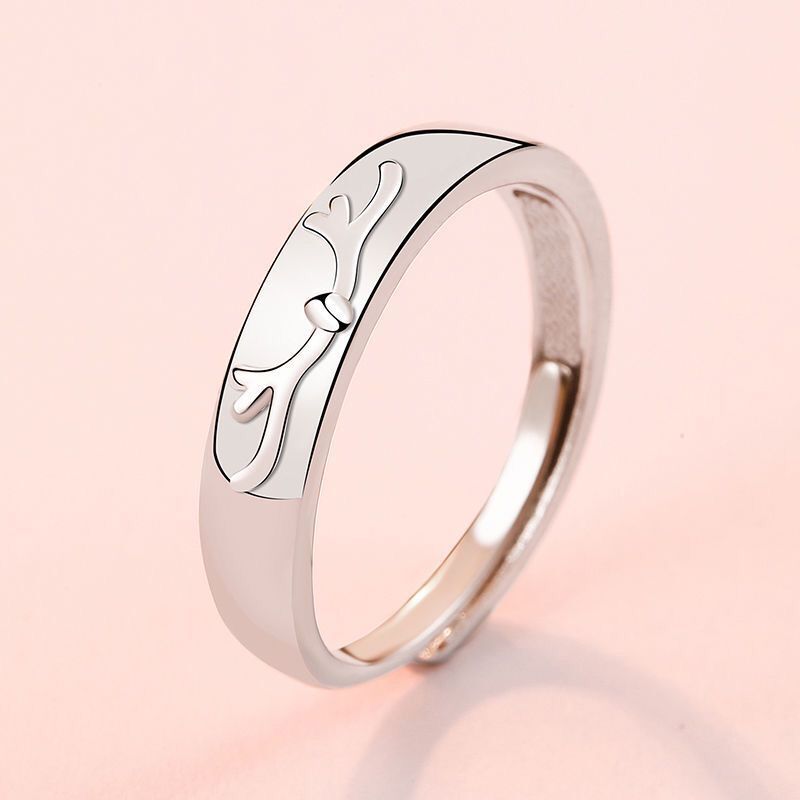 Damen filigraner Ring mit kunstvollem Ast-Design und funkelndem Stein Shop Nory