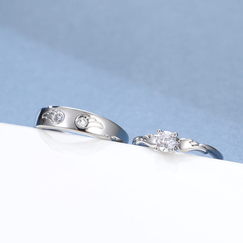 Damenring mit kunstvollen Details und funkelnden Zirkonia Shop Nory