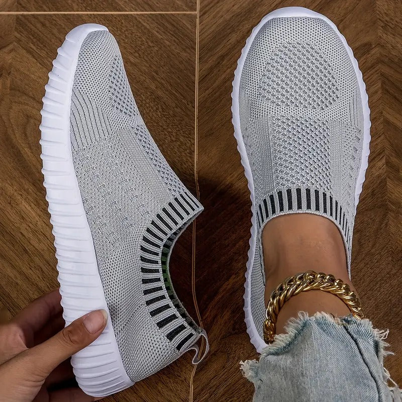 Atmungsaktive Damen-Sneaker mit verstärktem Fußbett