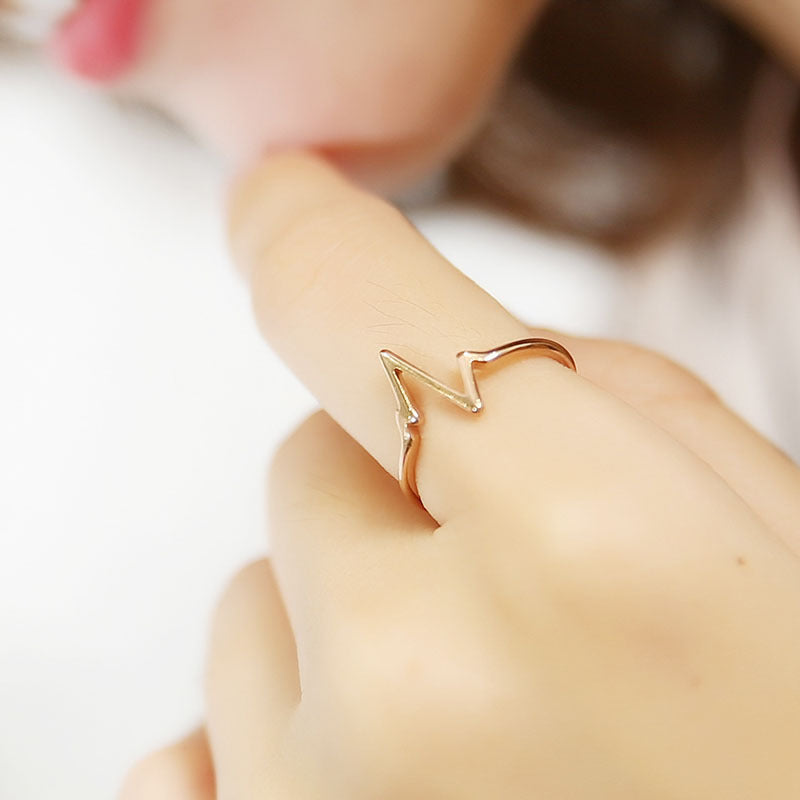 Damen Ring mit modernem, geometrischem Design Shop Nory