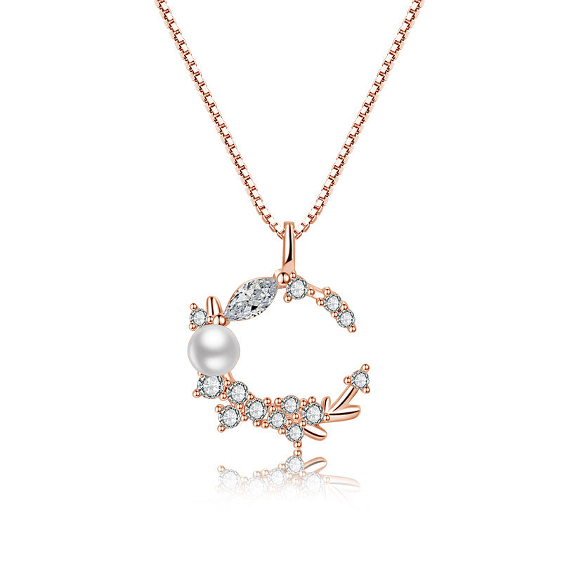 Damen Halskette mit kunstvollem Tiermotiv und funkelnden Zirkonia-Elementen Shop Nory