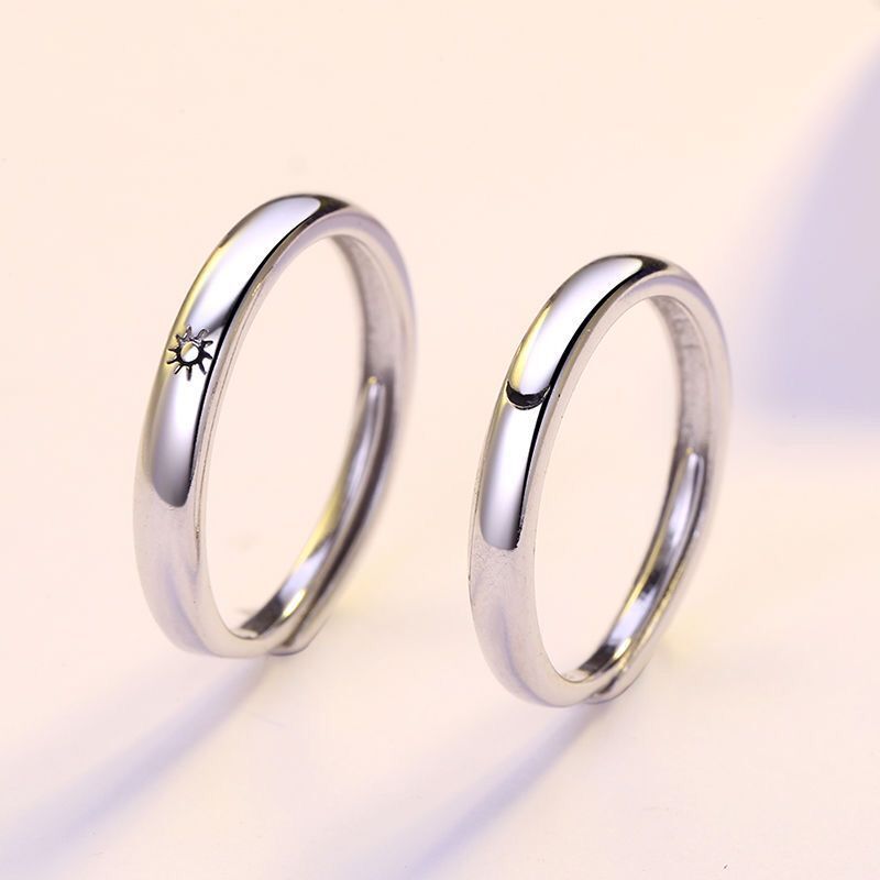 Damen Trauringe mit elegantem Sonnen- und Mondmotiv Shop Nory