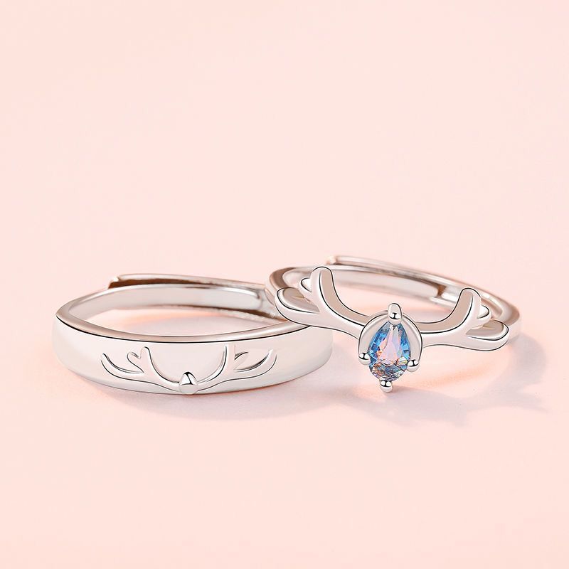 Damen filigraner Ring mit kunstvollem Ast-Design und funkelndem Stein Shop Nory