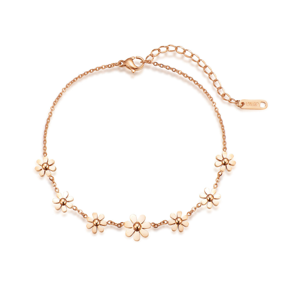 Damen Fußkette mit herzförmigem Anhänger aus hochwertigem Material Shop Nory