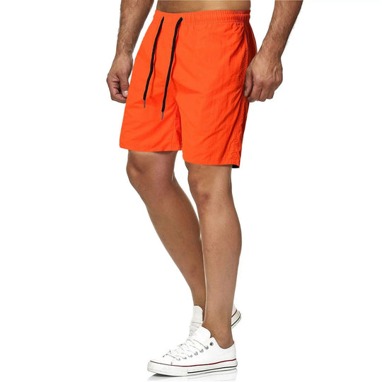 Schnell Trocknende Einfarbige Fitness-Badehosen für Männer