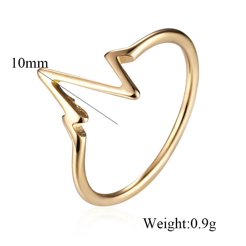 Damen Ring mit modernem, geometrischem Design Shop Nory