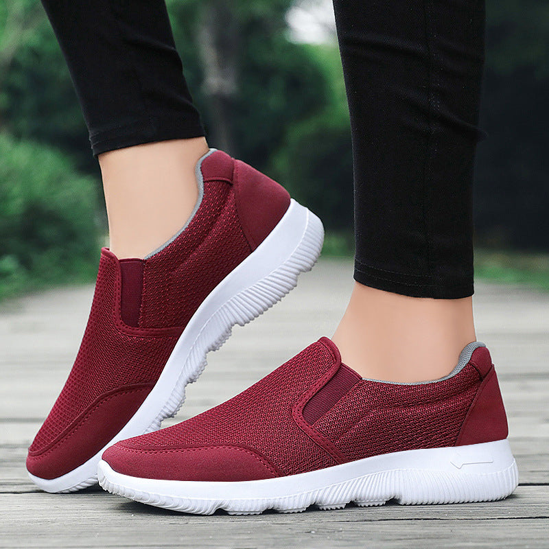 Herren nan atmungsaktiver Slip-On Freizeitschuh mit dehnbarem Einstieg, gestricktem Mesh-Obermaterial und stoßdämpfender EVA-Sohle Shop Nory