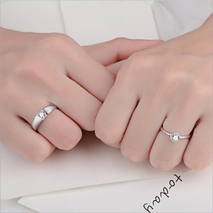 Damen klassischer Solitärring aus hochwertigem Silber Shop Nory