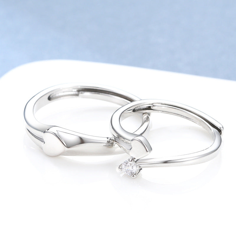 Damen Zierlicher Ring mit herzförmigem Detail Shop Nory