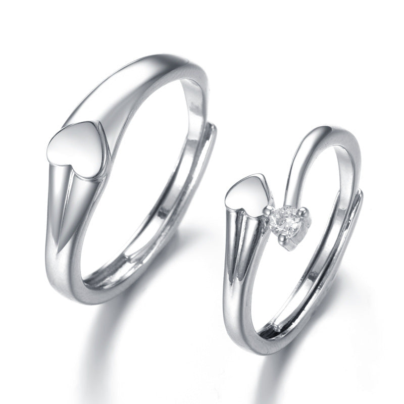 Damen Zierlicher Ring mit herzförmigem Detail Shop Nory