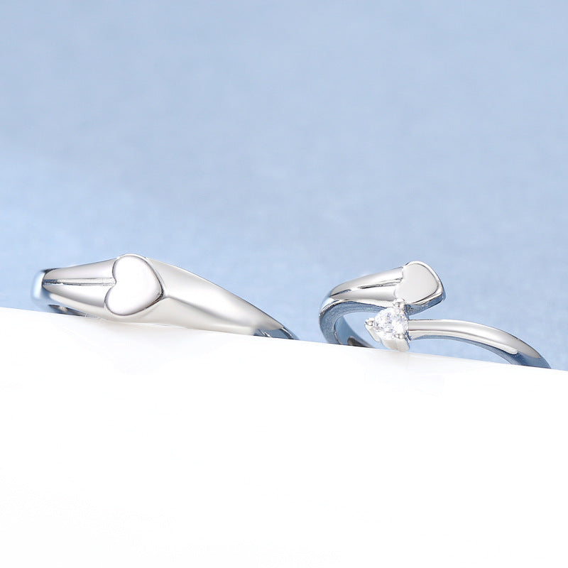 Damen Zierlicher Ring mit herzförmigem Detail Shop Nory