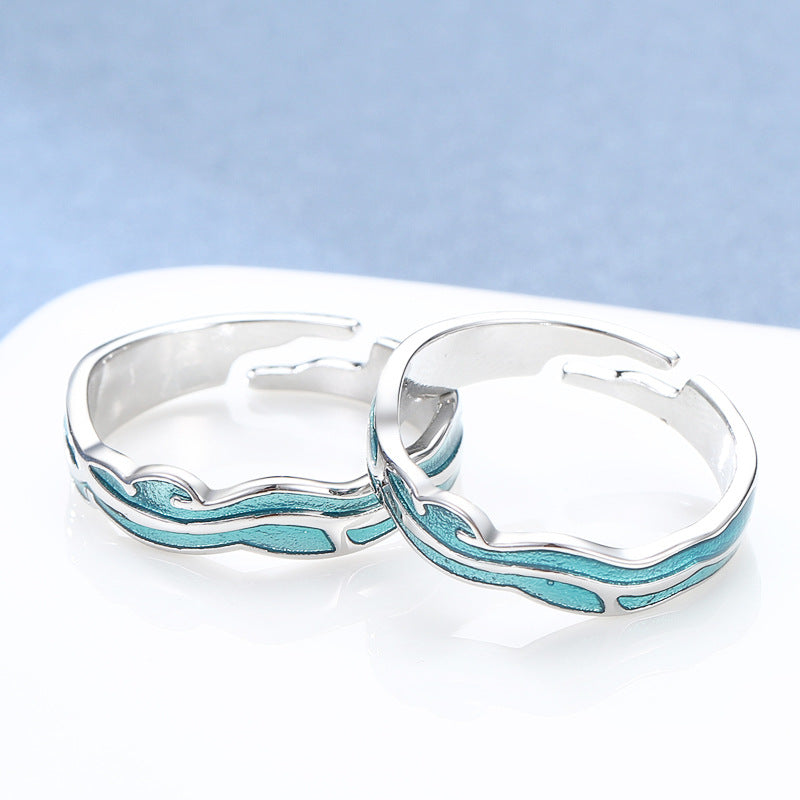 Damen Offener Ring im eleganten Wellen-Design Shop Nory