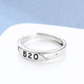 Damen modern gestalteter Ring mit dezenter Zifferngravur Shop Nory