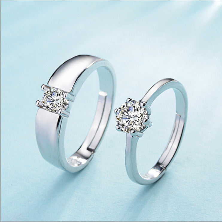 Damen klassischer Solitärring aus hochwertigem Silber Shop Nory