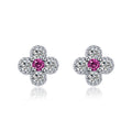 Damen Ohrringe im floralen Design mit funkelnden Zirkonia Shop Nory