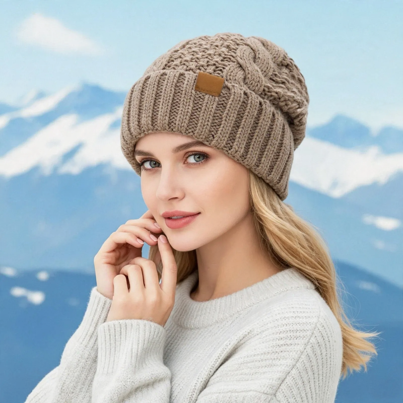 Winter-Set: Strickmütze und Schal