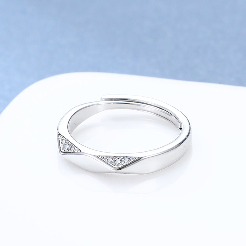 Damen Offener Ring mit modernem geometrischen Design Shop Nory
